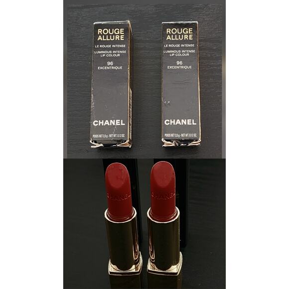 Chanel Rouge Allure Luminous Intense Lip Color 96 Excentrique Set of 2 NEW‎ READ - Picture 1 of 12